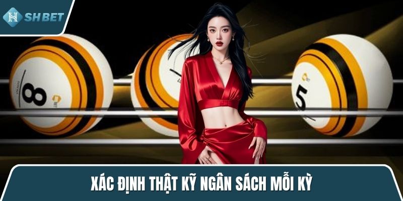 Xác định thật kỹ ngân sách mỗi kỳ